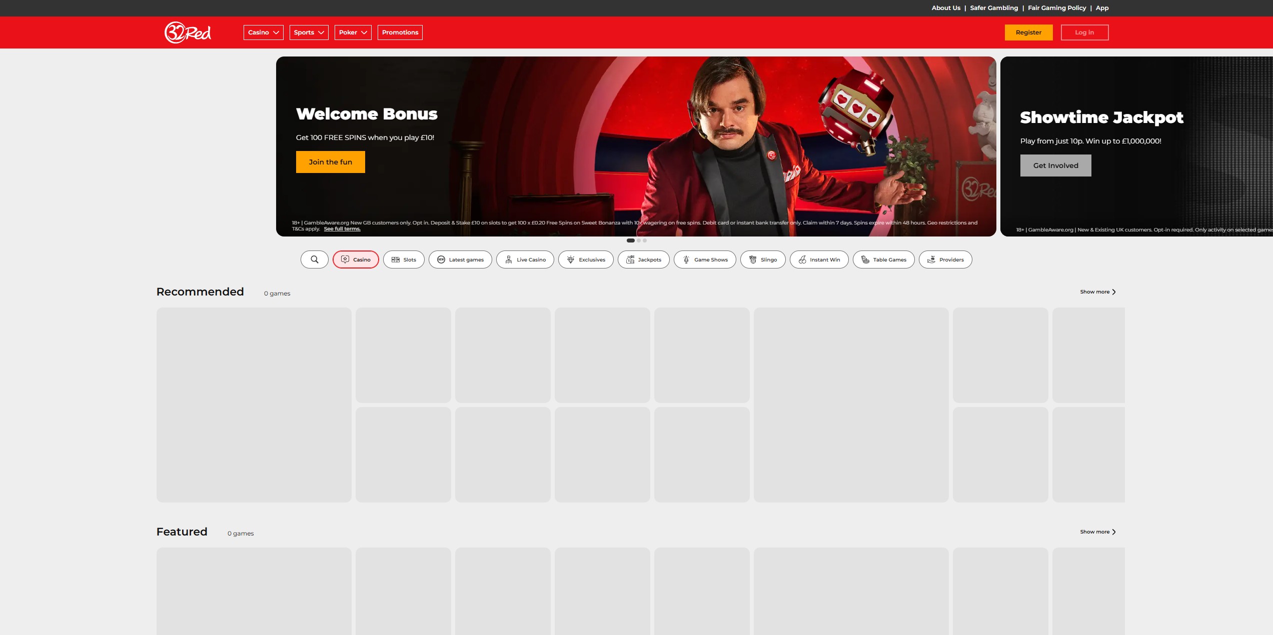 32Red Casino screenshot 1