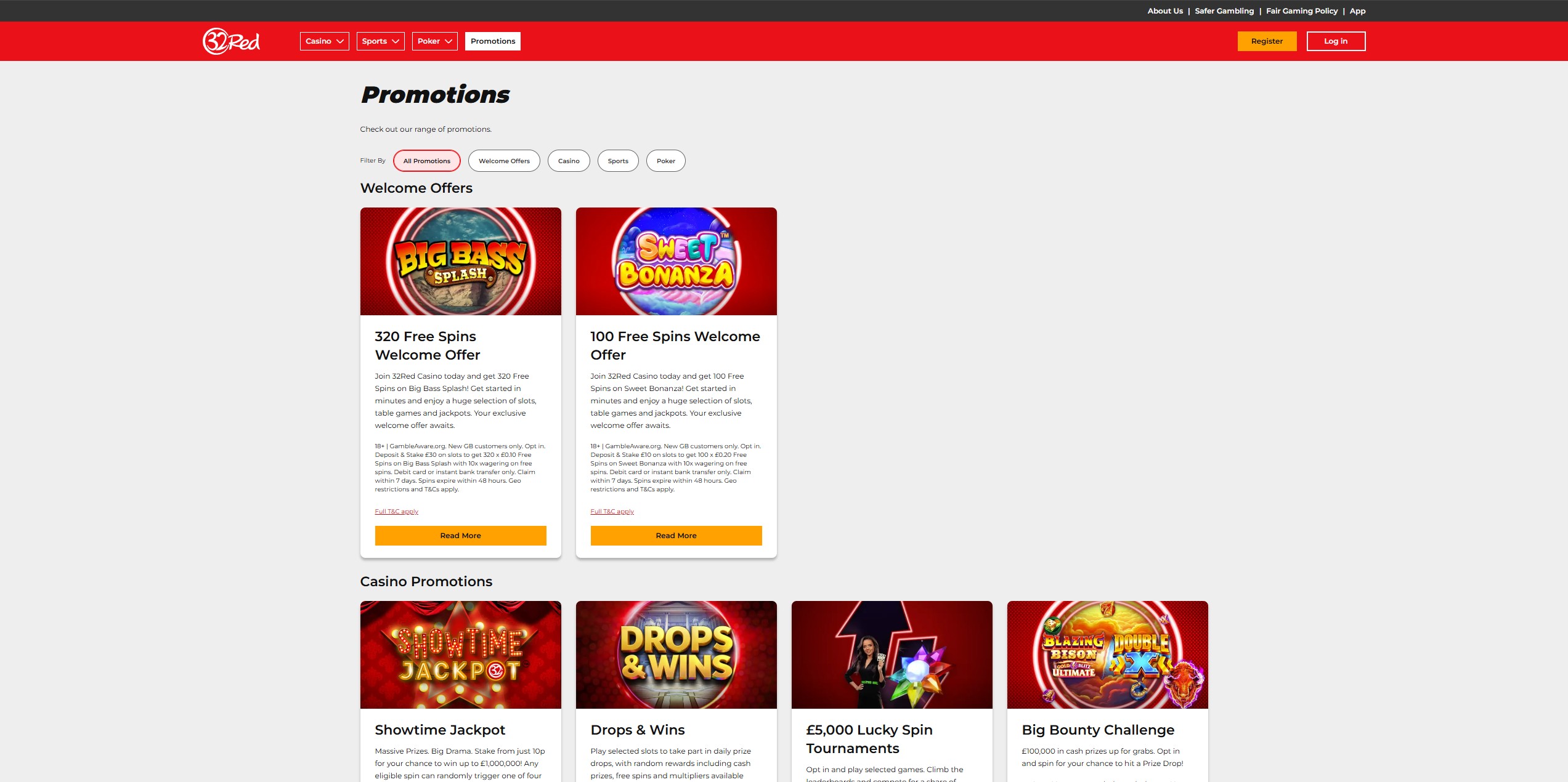 32Red Casino screenshot 3