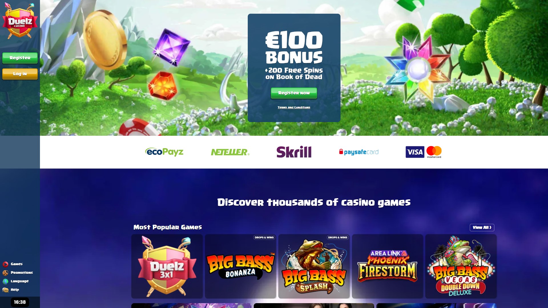 Duelz Casino screenshot 1