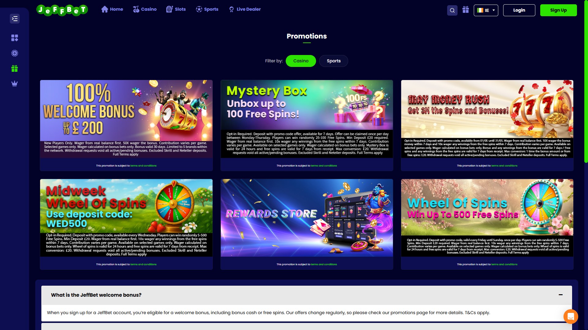 JeffBet Casino screenshot 4