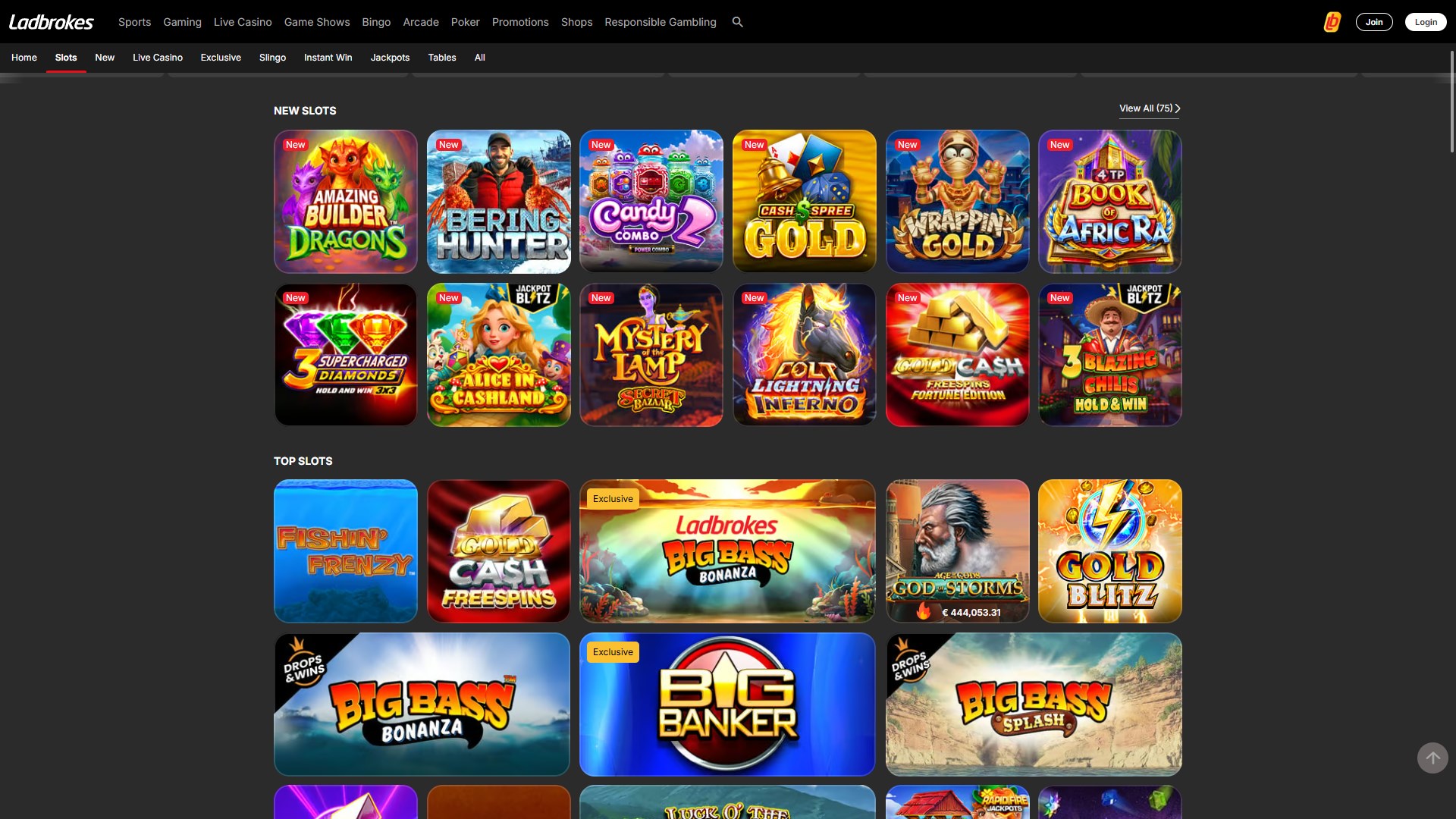 Ladbrokes Casino screenshot 2