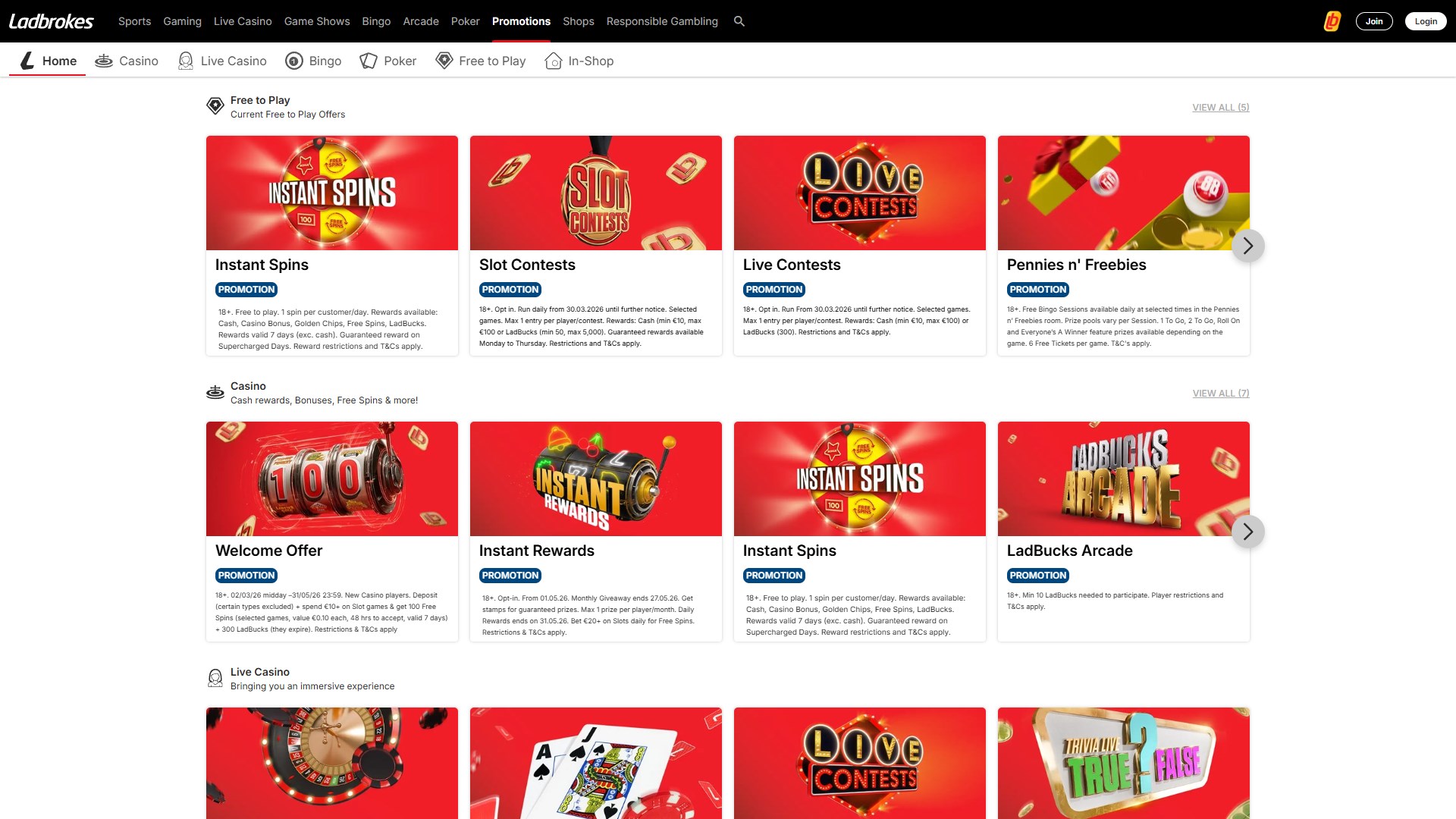Ladbrokes Casino screenshot 4