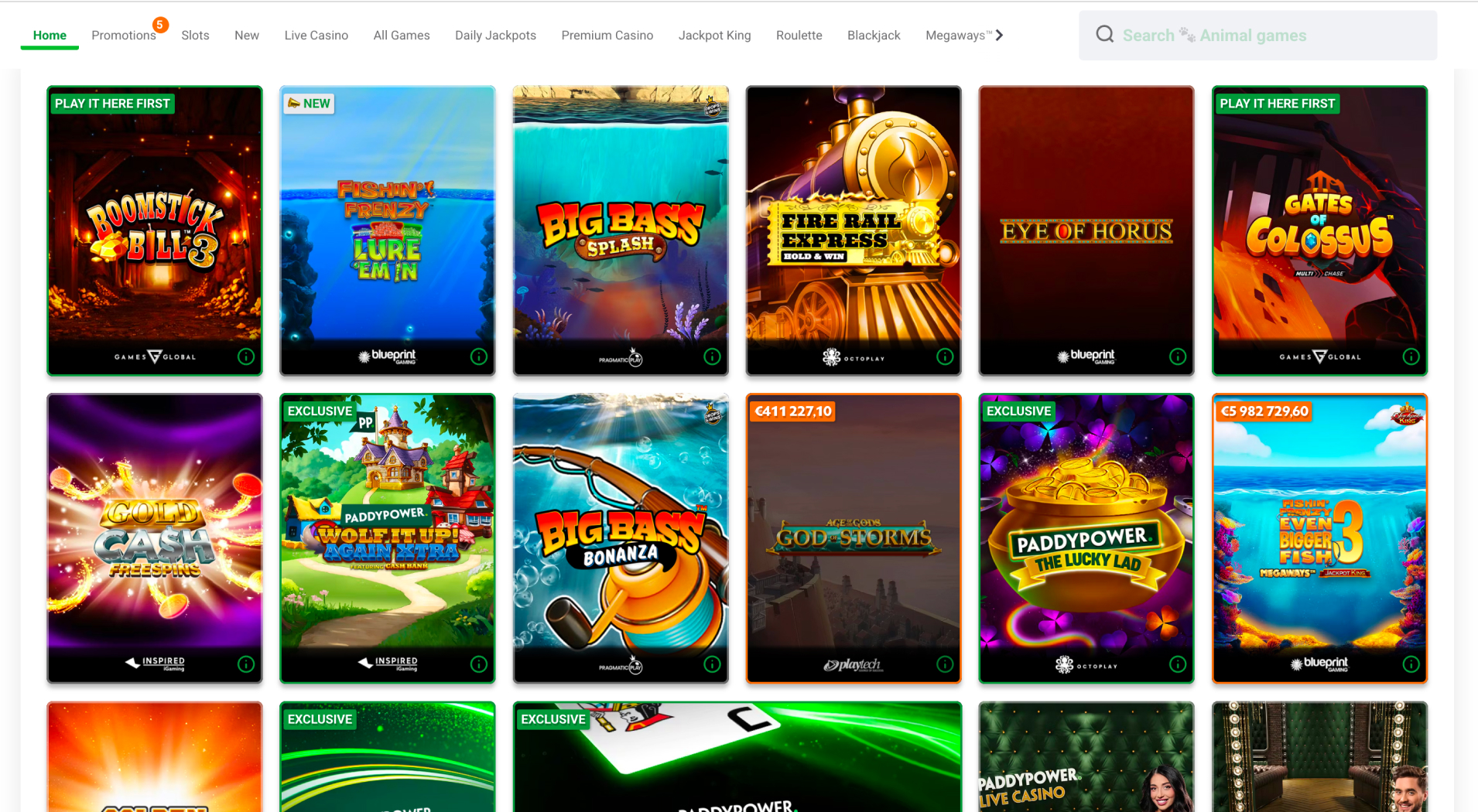 Paddy Power Games screenshot 2