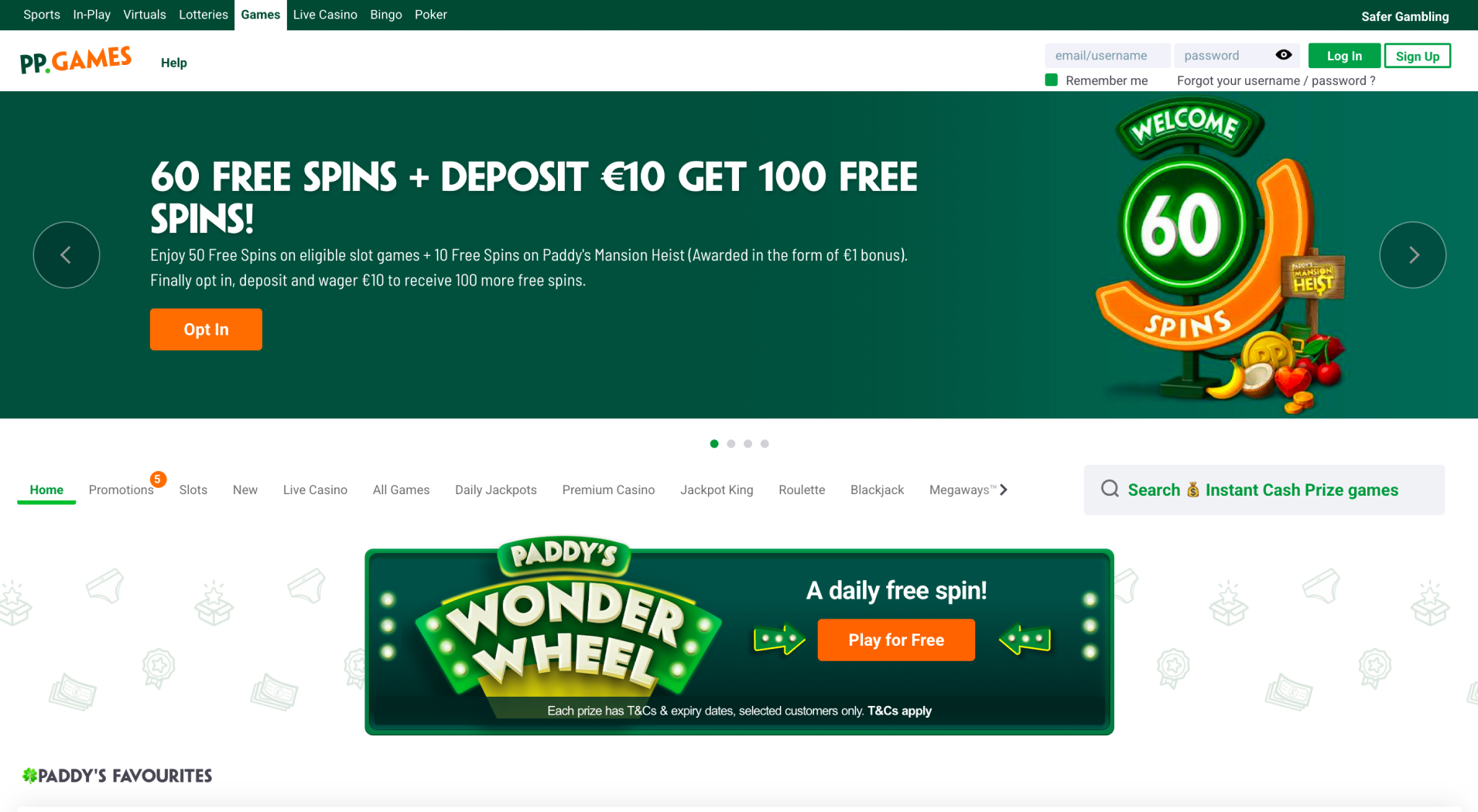 Paddy Power Games