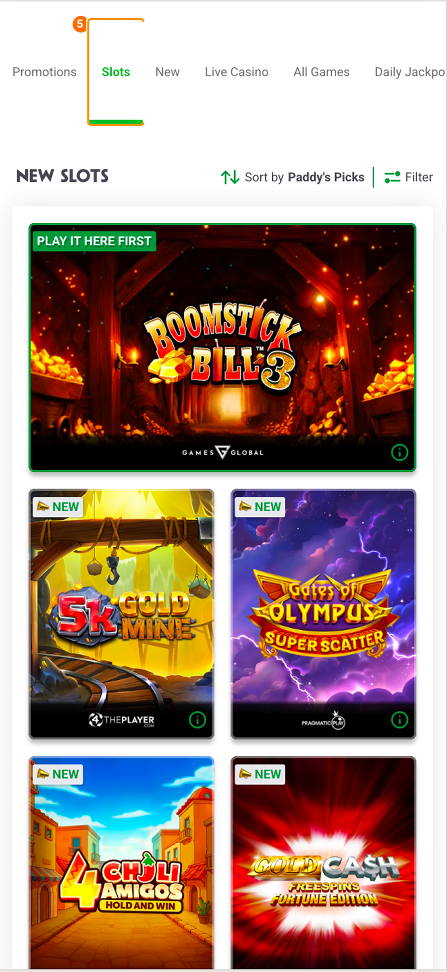 Paddy Power Games