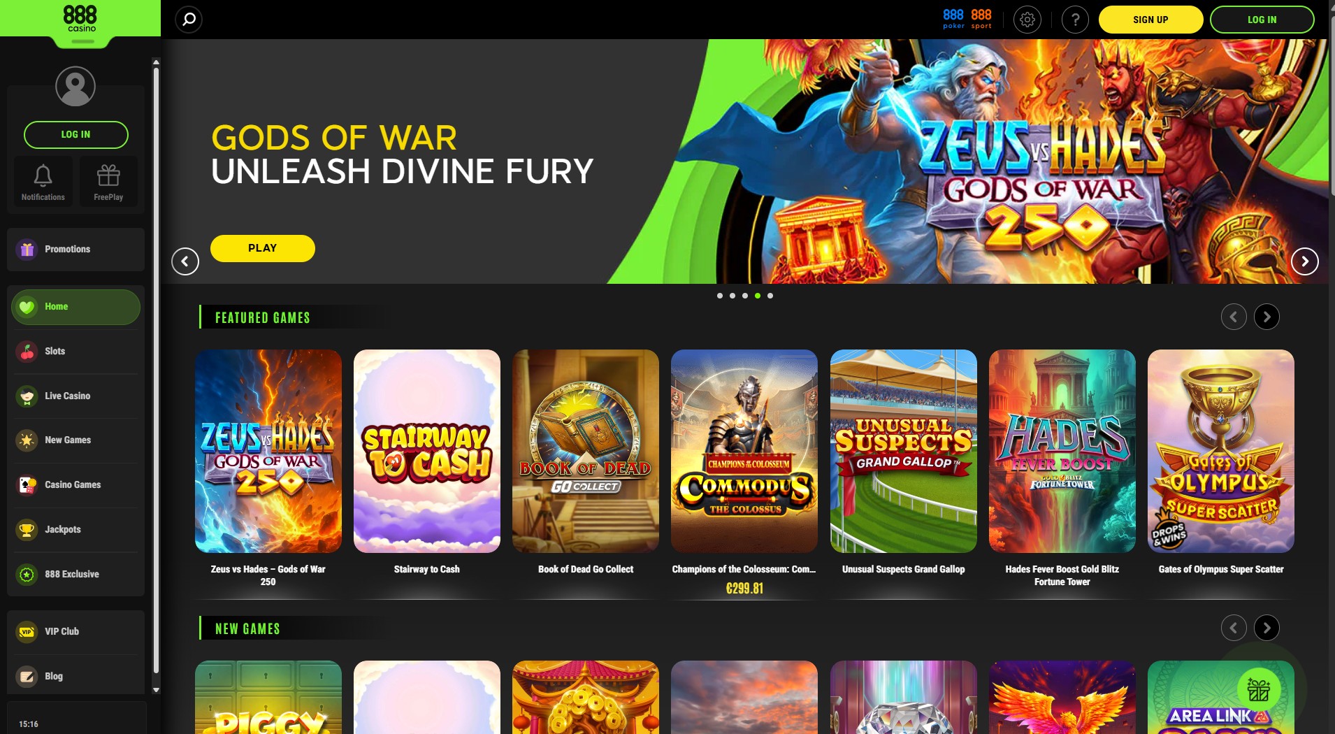 8. 888 Casino - Popular Fonix Casino Bonus